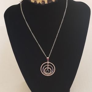 Paparazzi Circle Pink Necklace & Earrings